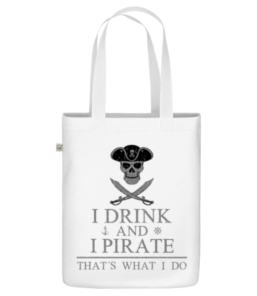 I Drink And I Pirate - Organic tote bag - White - Front