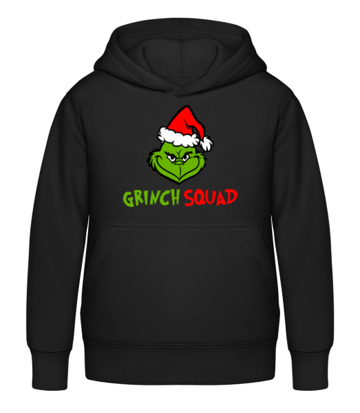 Grinch Squad - Kinder Hoodie - Schwarz - Vorne