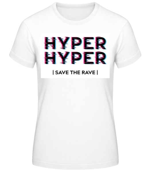Hyper Hyper - Frauen Basic T-Shirt - Weiß - Vorne