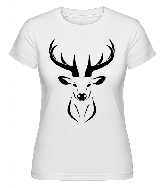 Deer -  Shirtinator Women's T-Shirt - White - Vorn