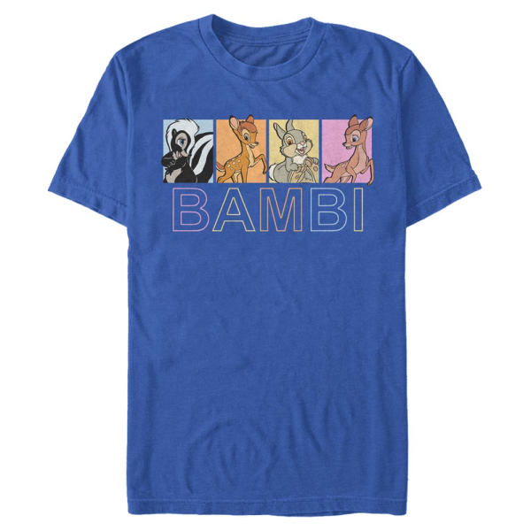 Disney Classics - Bambi - Skupina Characters Box Up - Männer T-Shirt - Royalblau - Vorne