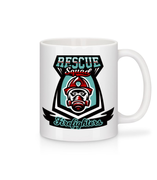 Rescue Squad Firefighters - Mug - White - Front