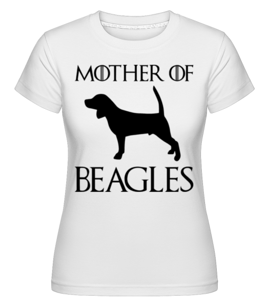 Mother Of Beagles -  Shirtinator Women's T-Shirt - White - Front