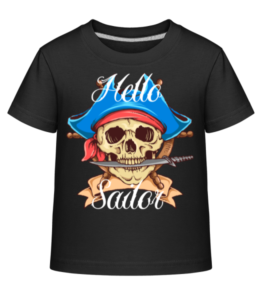 Hello Sailor - Kid's Shirtinator T-Shirt - Black - Front