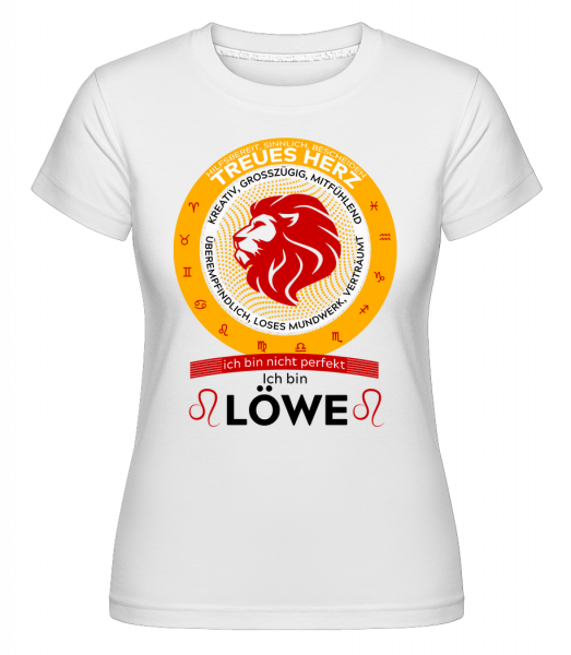 Sternzeichen Löwe - Shirtinator Frauen T-Shirt - Weiß - Vorn