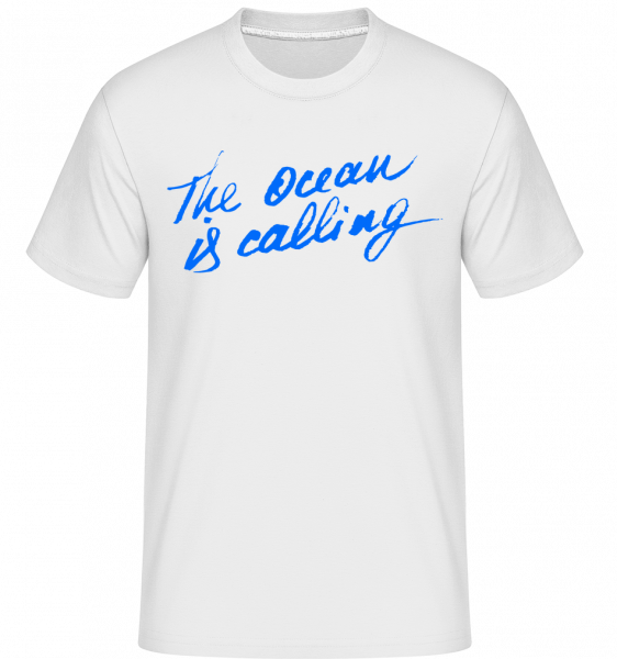 The Ocean Is Calling -  Shirtinator Men's T-Shirt - White - Front