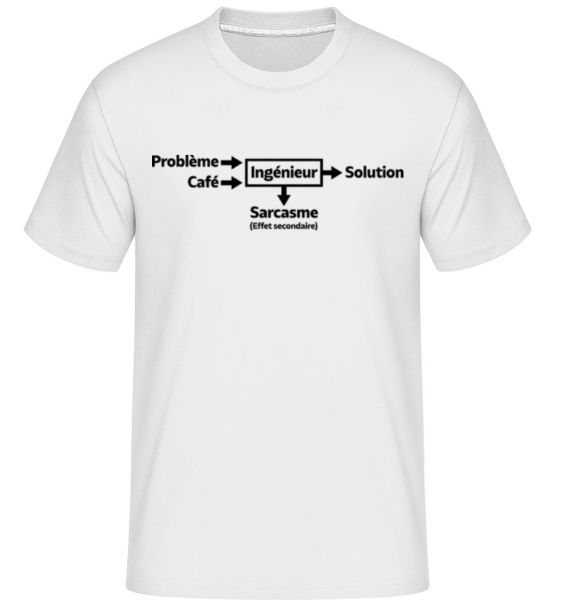 Ingénieur - Shirtinator Männer T-Shirt - Weiß - Vorne