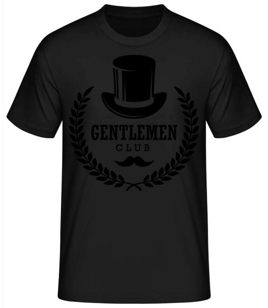 Gentlemen Club - Men's Basic T-Shirt - Black - Front