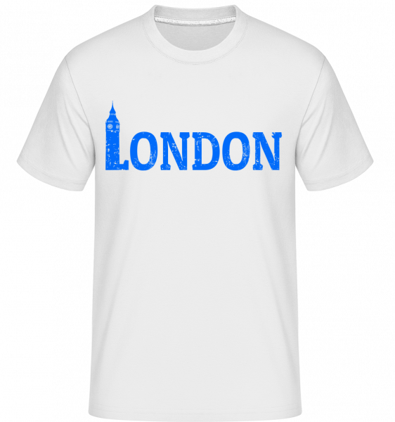 London UK -  Shirtinator Men's T-Shirt - White - Vorn