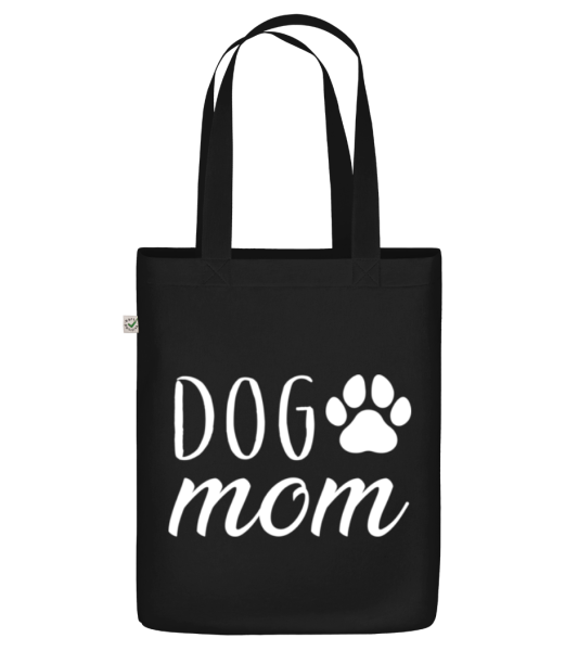 Dog Mom - Organic tote bag - Black - Front