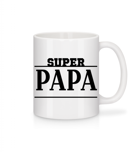 Super Papa - Tasse - Weiß - Vorn
