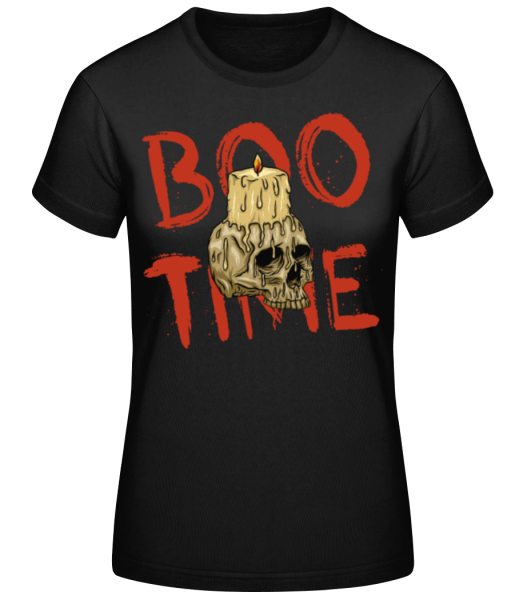 Boo Time - Women's Basic T-Shirt - Black - Front