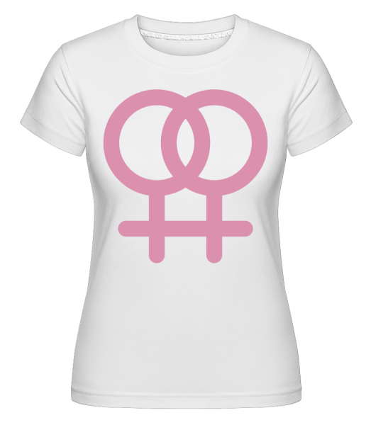 Female Love Icon -  Shirtinator Women's T-Shirt - White - Front