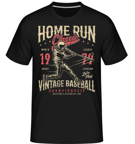Home Run Classic - Shirtinator Männer T-Shirt - Schwarz - Vorne