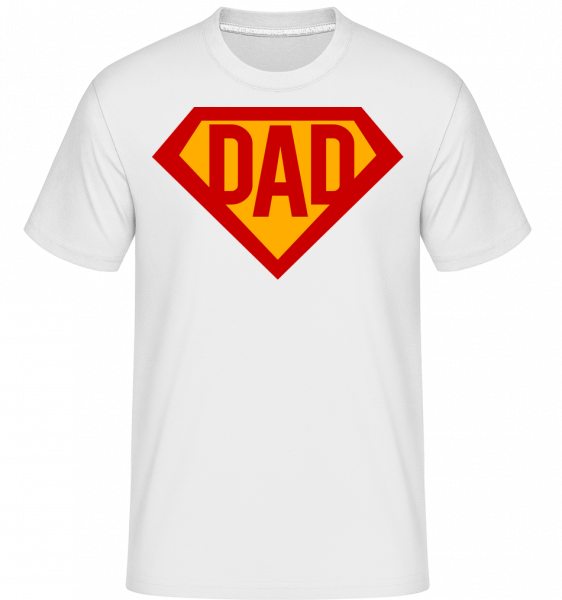 Dad Superhero -  Shirtinator Men's T-Shirt - White - Front