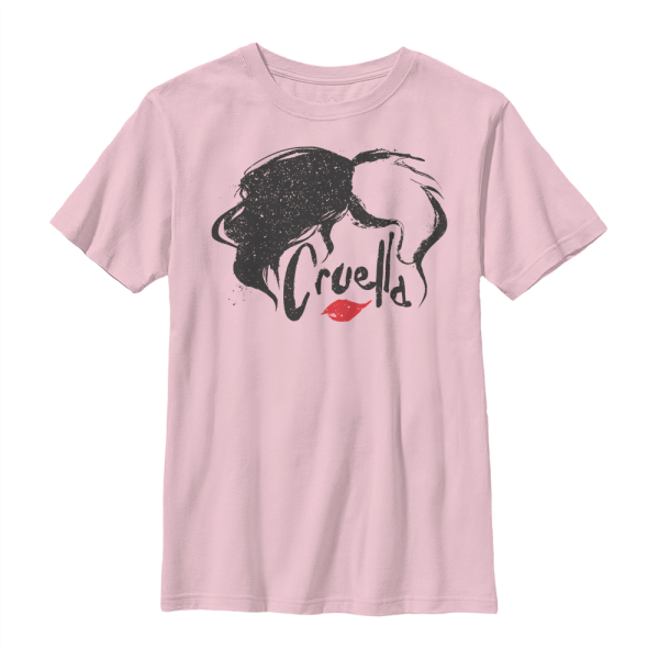 Disney Classics - Cruella - Cruella DeVille Simply - Kinder T-Shirt - Rosa - Vorne