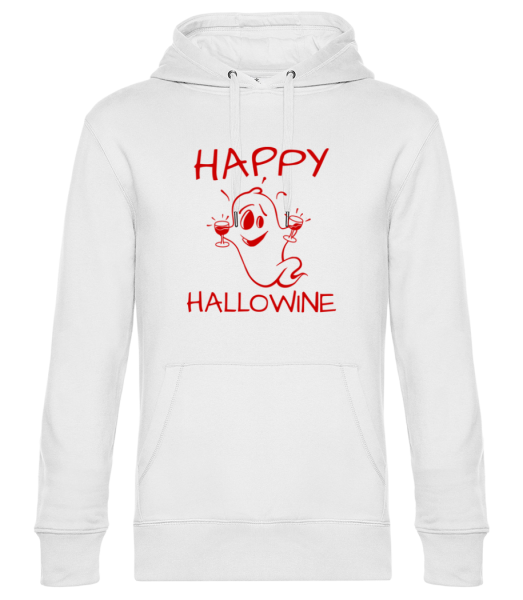Happy Halloween Ghost - Unisex Premium Hoodie - Weiß - Vorne
