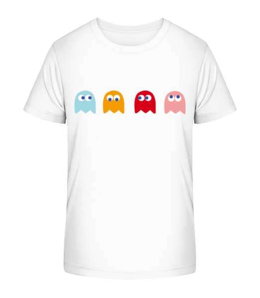 Computerspiel Monster - Kinder Bio T-Shirt Stanley Stella - Weiß - Vorne