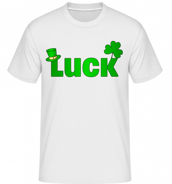 Luck - Hut - Shirtinator Männer T-Shirt - Weiß - Vorn
