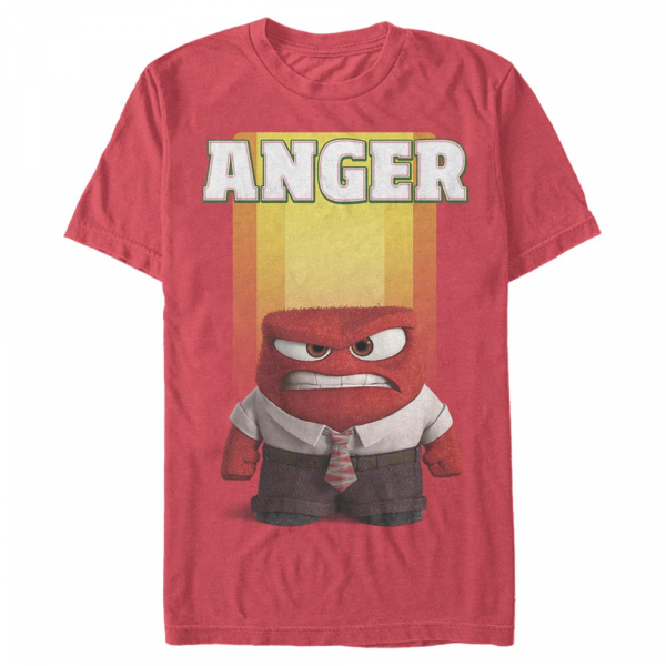 Pixar - Inside Out - Anger - Männer T-Shirt - Rot - Vorne