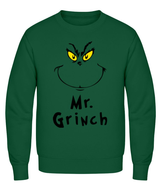 Mr. Grinch - Männer Pullover - Flaschengrün - Vorne