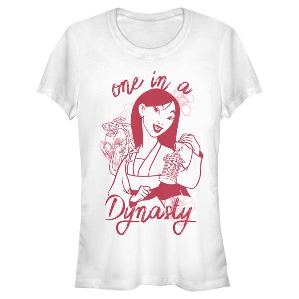 Disney - Mulan - Mulan One A Dynasty - Frauen T-Shirt - Weiß - Vorne