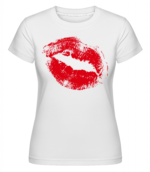 Red Lips - Shirtinator Frauen T-Shirt - Weiß - Vorn