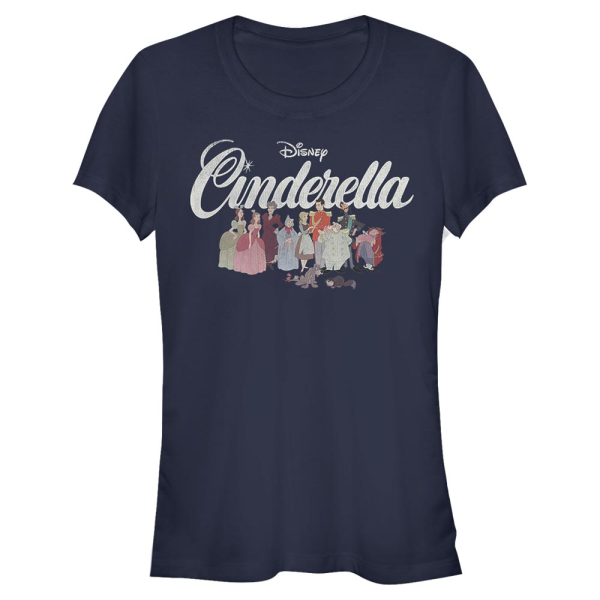 Disney - Cinderella - Popelka Group - Women's T-Shirt - Navy - Front