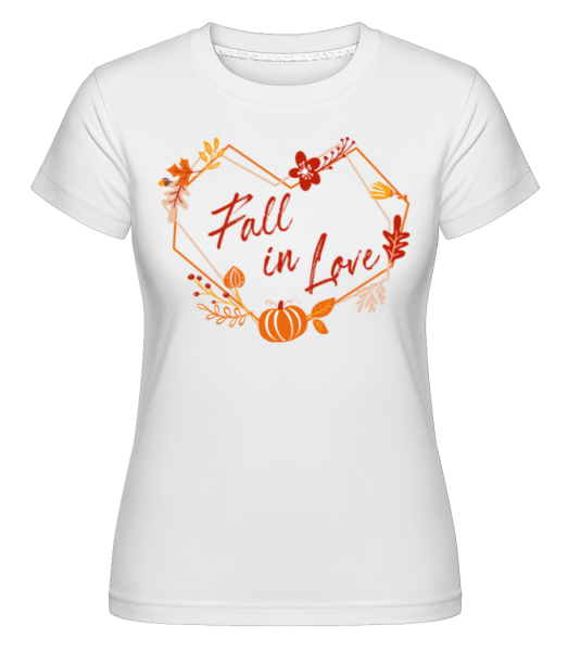  Fall In Love -  Shirtinator Women's T-Shirt - White - Front