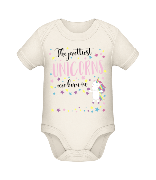 The Prettiest Unicorns - Organic Baby Body - Cream - Front