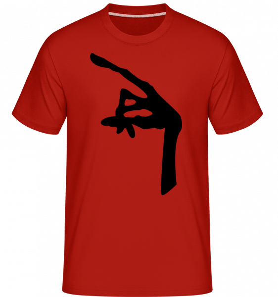 Alien Hand - Shirtinator Männer T-Shirt - Rot - Vorn