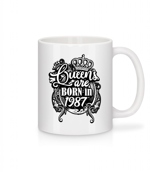 Queens Are Born In 1987 - Mug - White - Front