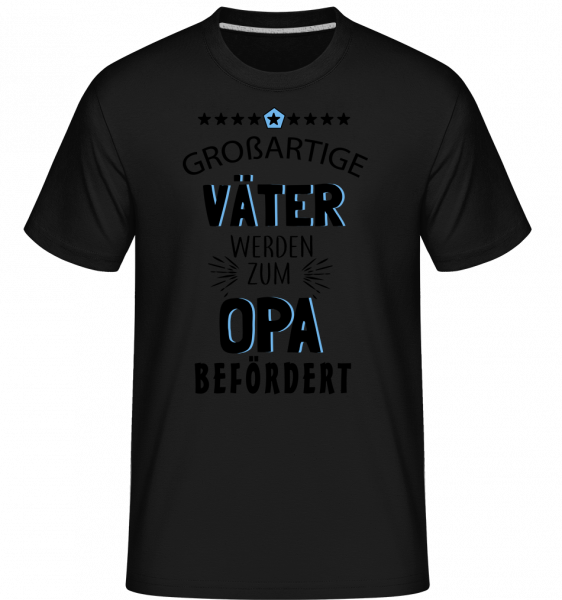 Beförderung Zum Opa - Shirtinator Männer T-Shirt - Schwarz - Vorn