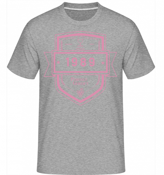 Perfekt Gereift 1989 - Shirtinator Männer T-Shirt - Grau meliert - Vorn