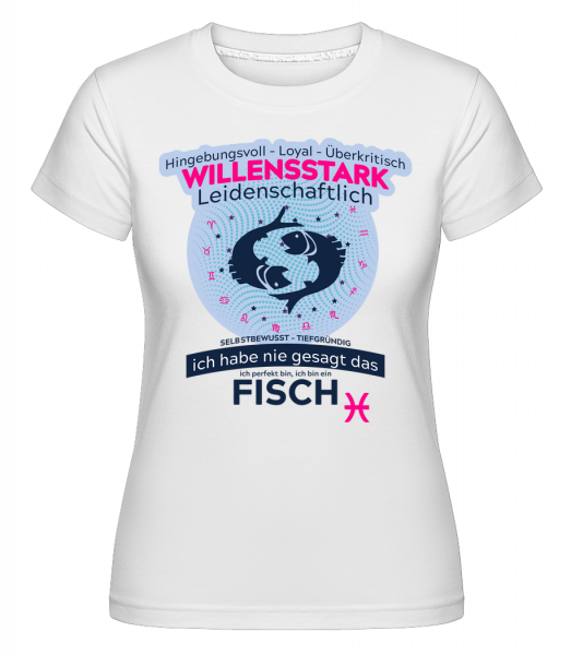 Sternzeichen Fische - Shirtinator Frauen T-Shirt - Weiß - Vorn