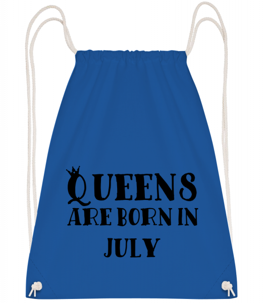 Queens Are Born In July - Drawstring Backpack - Royal blue - Vorn