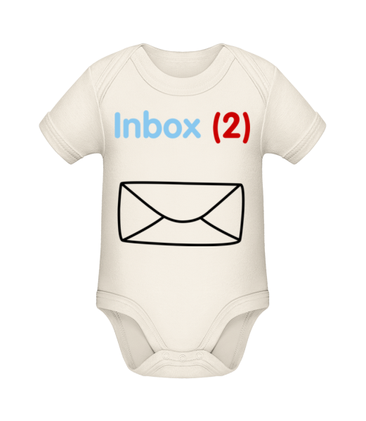 Inbox(2) Zwillinge - Baby Bio Strampler - Creme - Vorne