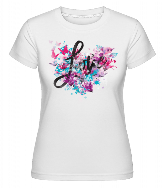 Love - Shirtinator Frauen T-Shirt - Weiß - Vorn