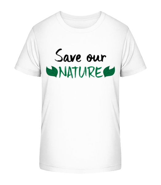 Save Our Nature - Kid's Bio T-Shirt Stanley Stella - White - Front