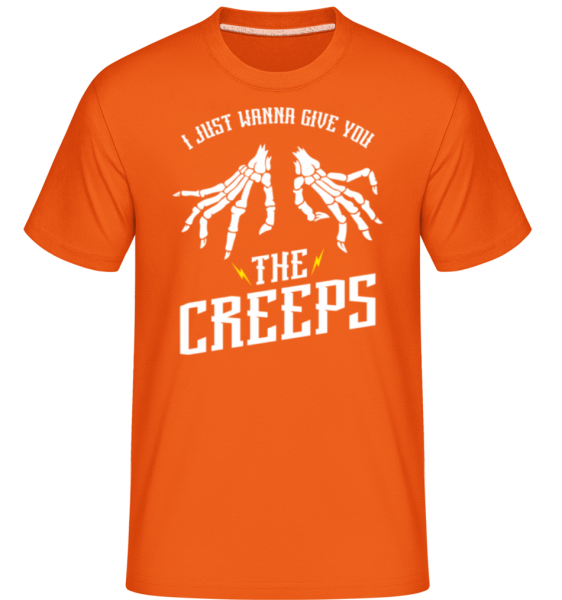 Give You The Creeps -  Shirtinator Men's T-Shirt - Orange - Front