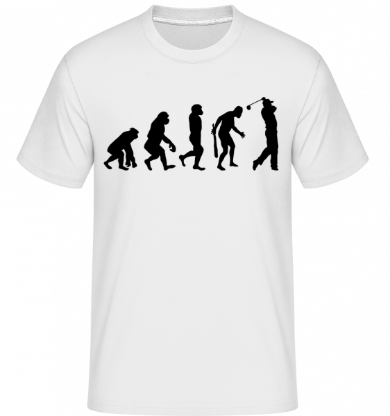 Evolution des Golfes - Shirtinator Männer T-Shirt - Weiß - Vorn