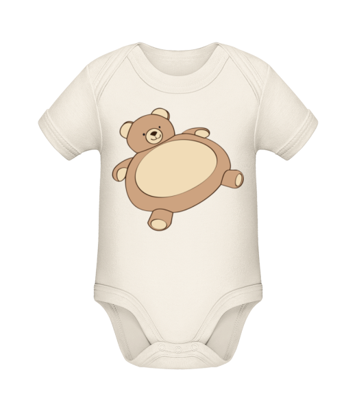 Baby Comic - Cosy Bear - Organic Baby Body - Cream - Front