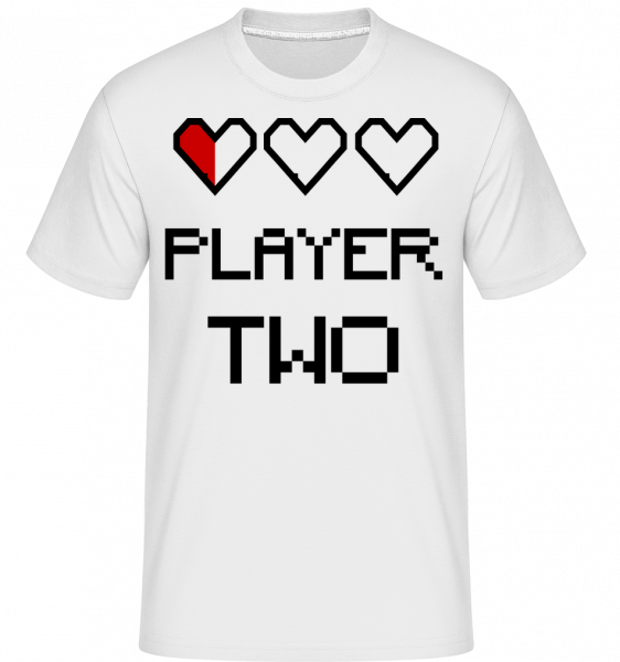 Player Two - Shirtinator Männer T-Shirt - Weiß - Vorn
