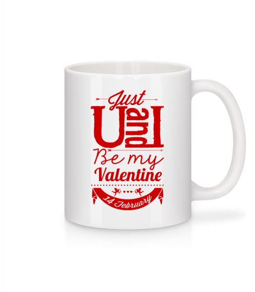 Be My Valentine Red - Mug - White - Front