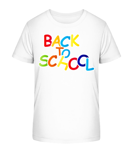 Back To School - Kid's Bio T-Shirt Stanley Stella - White - Front