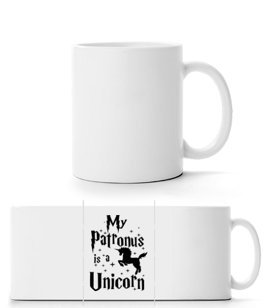 My Patronus Is A Unicorn - Panorama Mug - White - Front