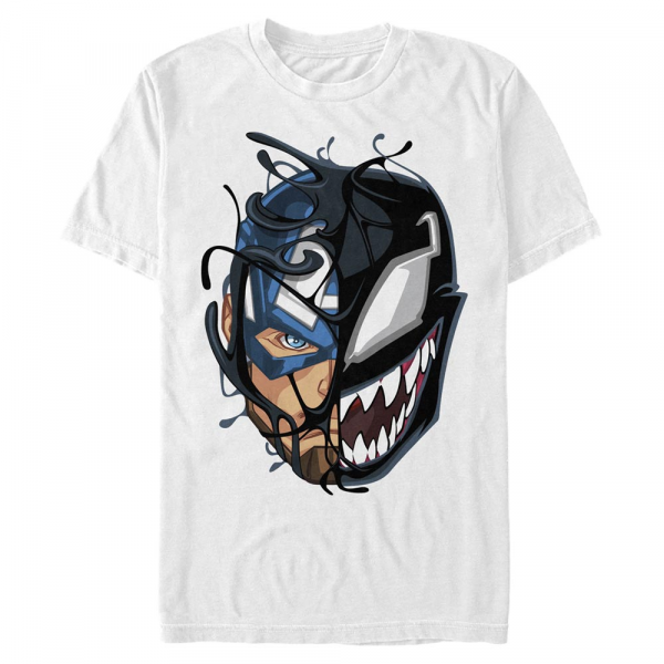 Marvel - Captain America Captain Venom - Männer T-Shirt - Weiß - Vorne