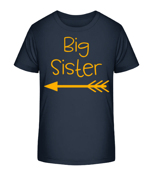 Big Sister - Kinder Bio T-Shirt Stanley Stella - Marine - Vorne