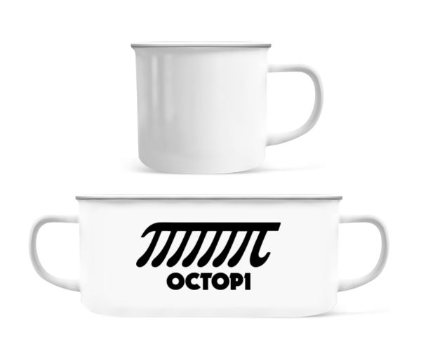 Octopi - Enamel-cup - White - Front