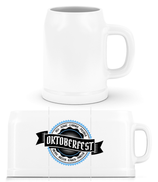 Oktoberfest Draft Bitter - Beer Mug - White - Front